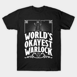 D&D Worlds Okayest Warlock T-Shirt